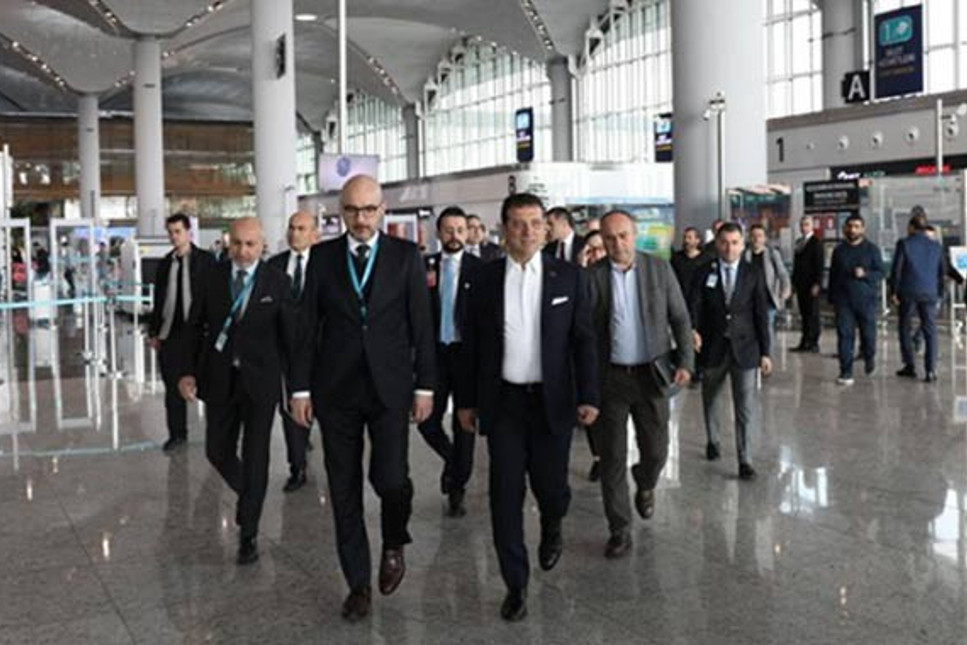 Ekrem İmamoğlu’ndan İstanbul Havalimanı’na ziyaret