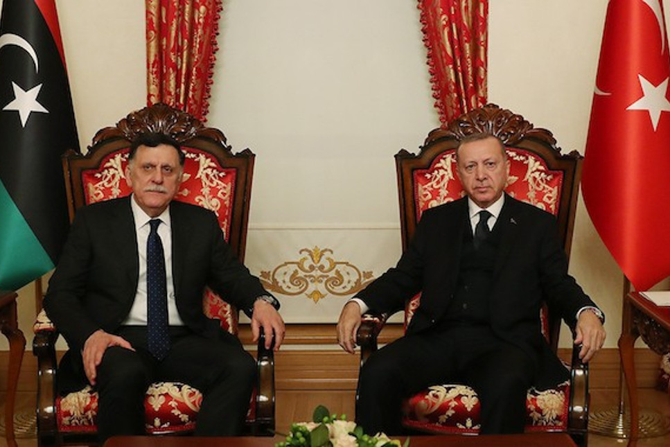 Erdoğan, Dolmabahçe'de Serrac ile görüştü