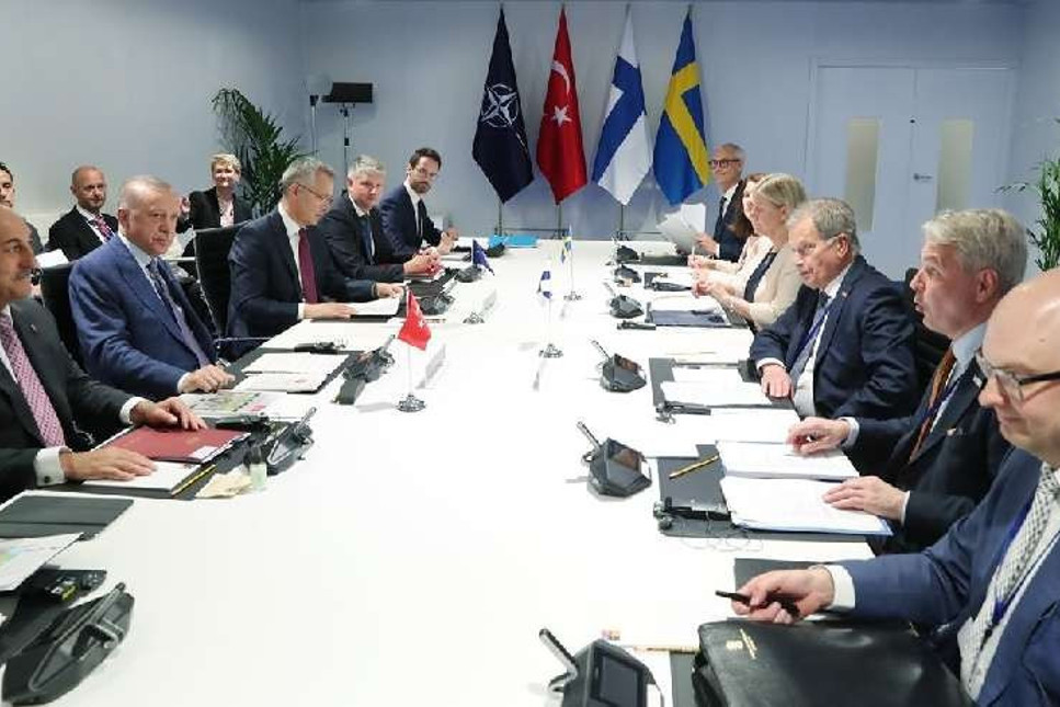 Erdoğan, Finlandiya ve İsveç liderleriyle görüştü, ‘memorandum’ imzalandı
