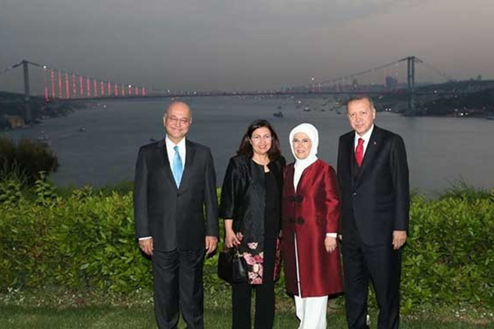 Erdoğan, Irak Cumhurbaşkanı Salih onuruna iftar yemeği verdi