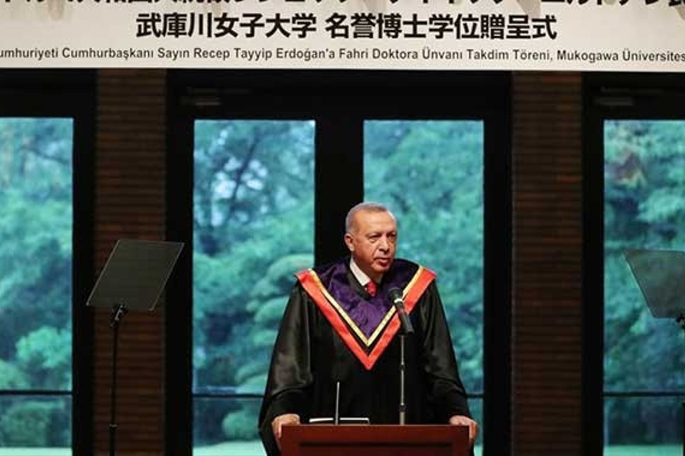 Erdoğan Japonya'da haremlik selamlık üniversiteyi çok sevdi: Aynısını Türkiye'de istiyoruz