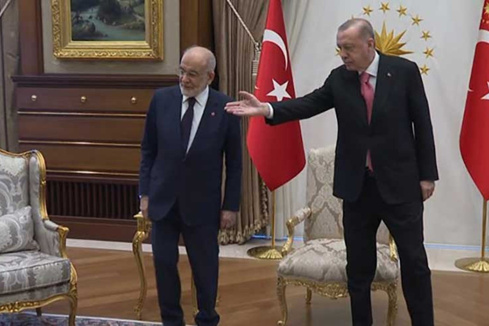 Erdoğan-Karamollaoğlu görüşmesinde 'Kanepe' ayrıntısı