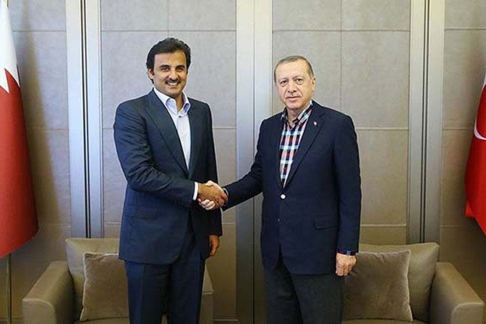 Erdoğan, Katar Emiri Tani ile 2.5 saat görüştü