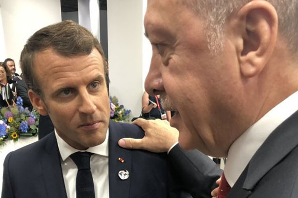 Erdoğan Macron'un yüzüne söyledi: Sen bu konuda konuşamazsın