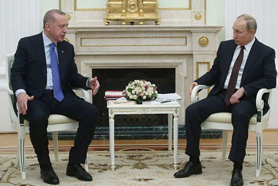 Cumhurbaşkanı Erdoğan, Putin ile görüştü: Azerbaycan-Ermenistan gerilimi konuşuldu