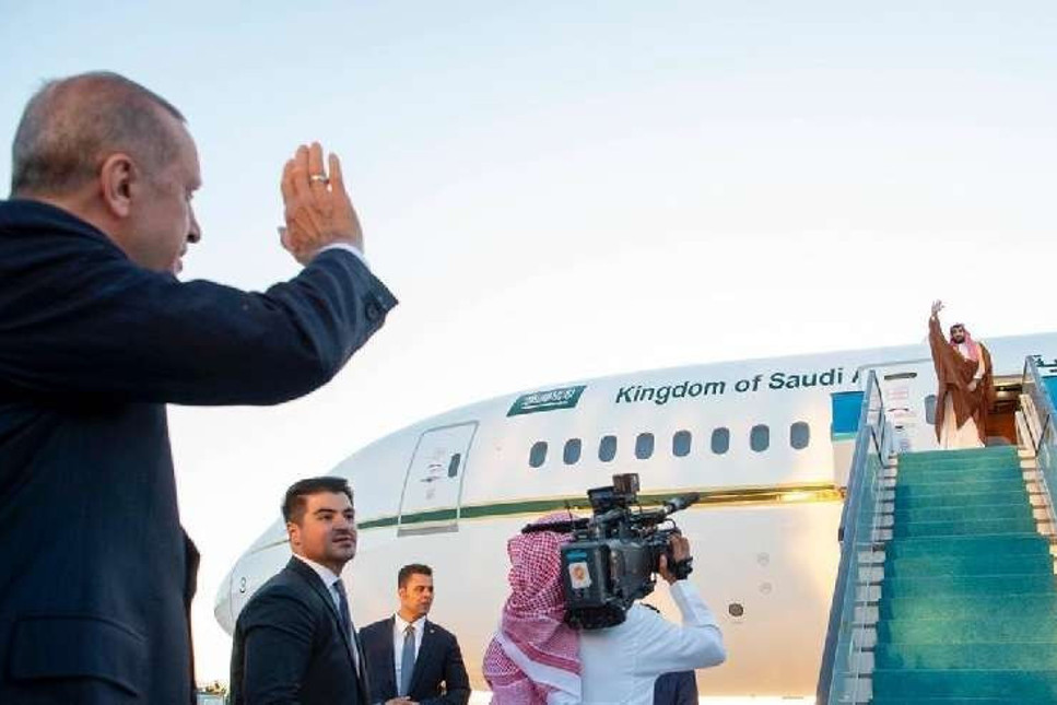 Erdoğan, Selman'ı uçağının kapısına kadar uğurladı