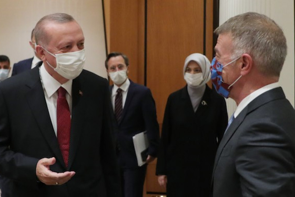 Erdoğan, Trabzonspor heyetini kabul etti