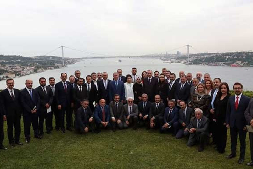 Erdoğan bazı genel yayın yönetmenleriyle bir araya geldi