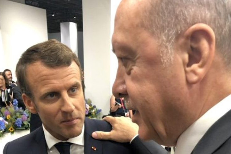Erdoğan, Macron ile görüştü: Tansiyonu düşürmek için ...