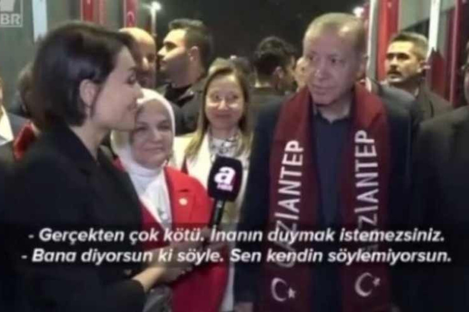 Erdoğan'ın A Haber muhabiriyle ilginç diyaloğu: Söyle bakalım Rüya, ayak yapma