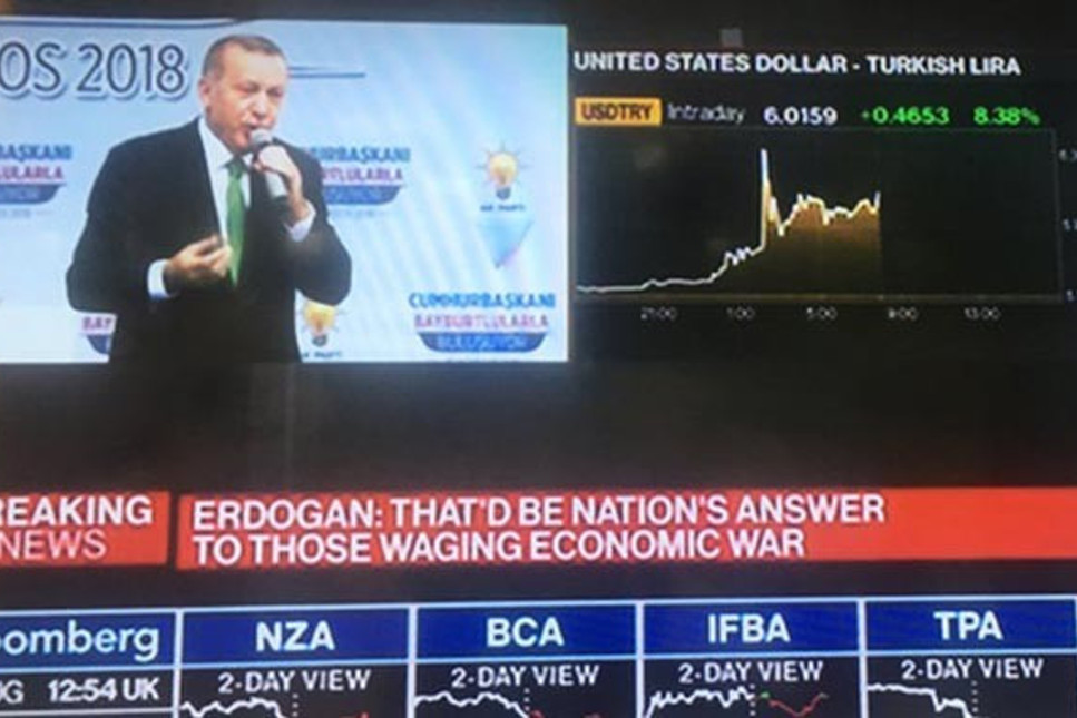 Erdoğan konuştu, Dolar/TL 6.20'ye çıktı