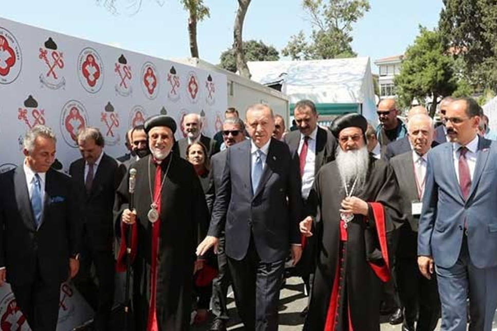 Erdoğan, süryani kilisesinin temelini attı