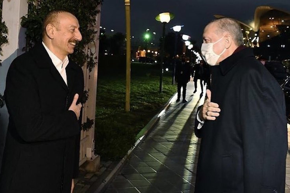 Erdoğan ve Aliyev akşam yemeğinde bir araya geldi