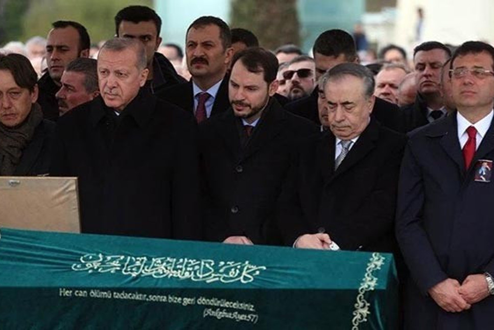 Erdoğan ve İmamoğlu Atalay Şahinoğlu'nun cenazesinde saf tuttu!