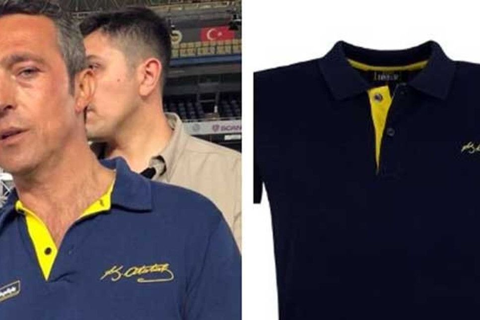 Fenerbahçe Başkanı Ali Koç’un giydiği Atatürk imzalı tişört satışa çıktı!