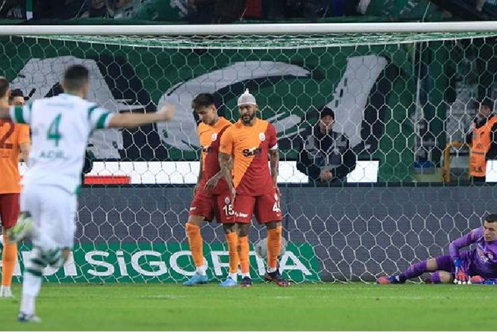 Galatasaray, Konya'dan mağlubiyetle döndü