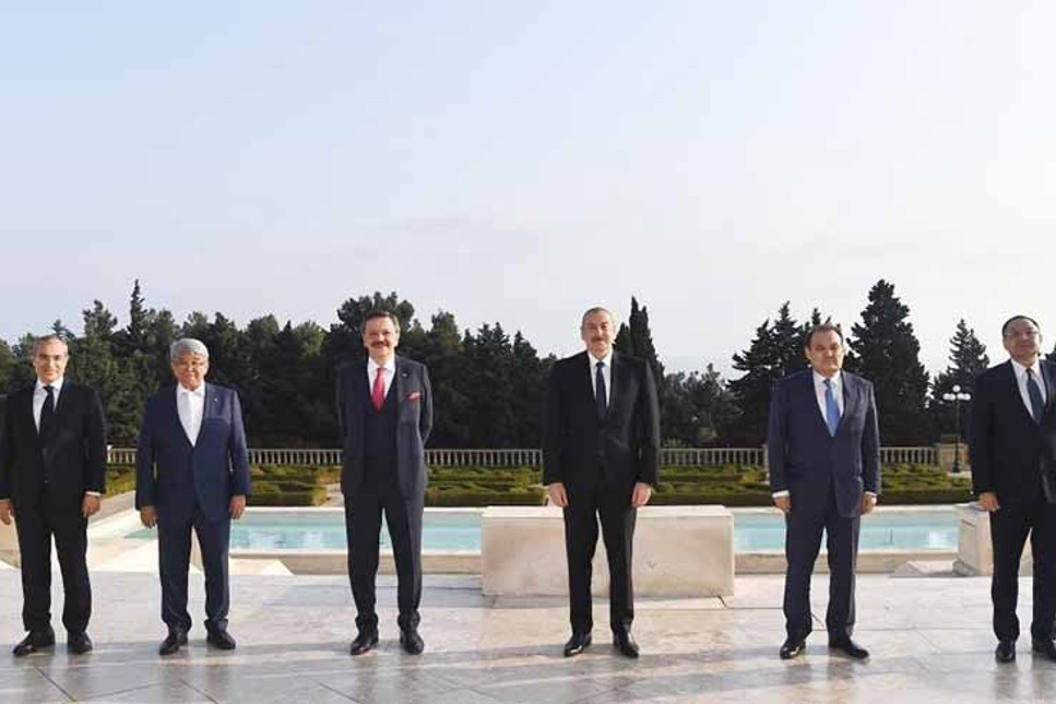 İlhan Aliyev, TOBB Başkanı Hisarcıklıoğlu'nu kabul etti