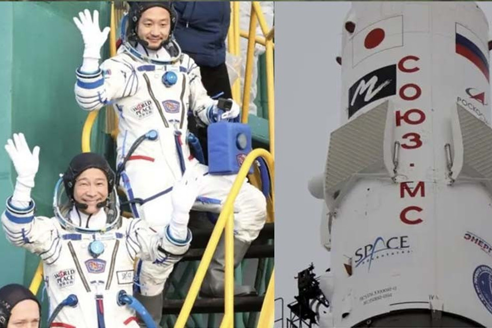 Japon milyarder asistanıyla 12 günlük uzay yolculuğuna çıktı!