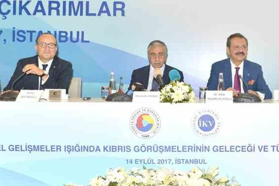 KKTC Cumhurbaşkanı Akıncı Türk işadamlarına hitap etti: 82. vilayet olmak istemeyiz