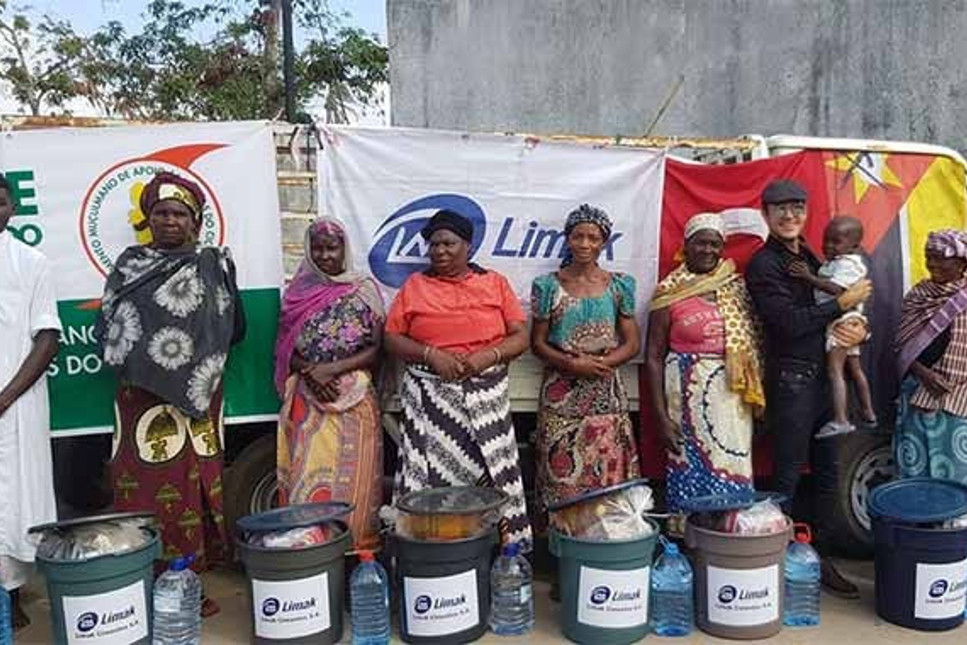 Kasırganın vurduğu Mozambik'e Limak Cimentos'tan destek