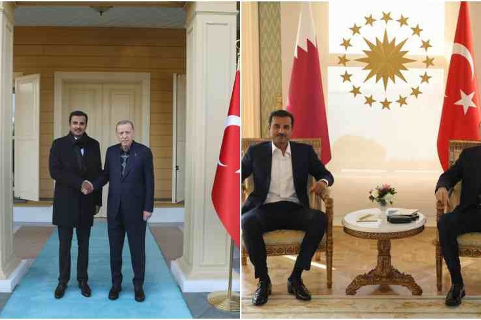 Katar şeyhi Al Sani'dan Cumhurbaşkanı Erdoğan'a geçmiş olsun ziyareti