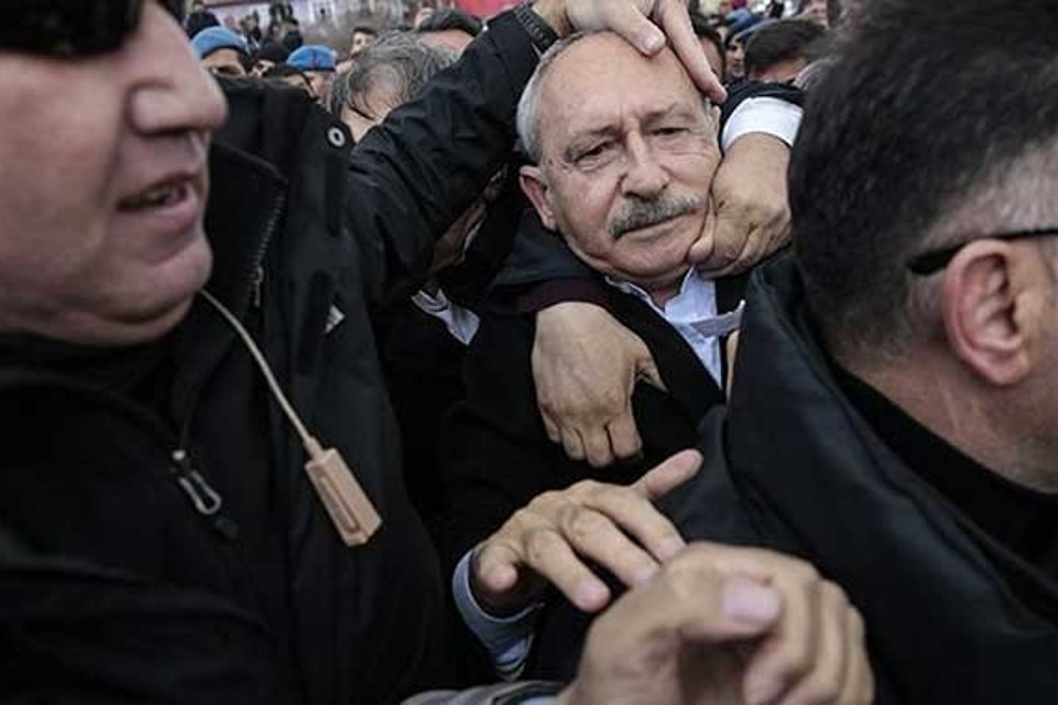 İşte Kemal Kılıçdaroğlu’na linç girişimi anı...