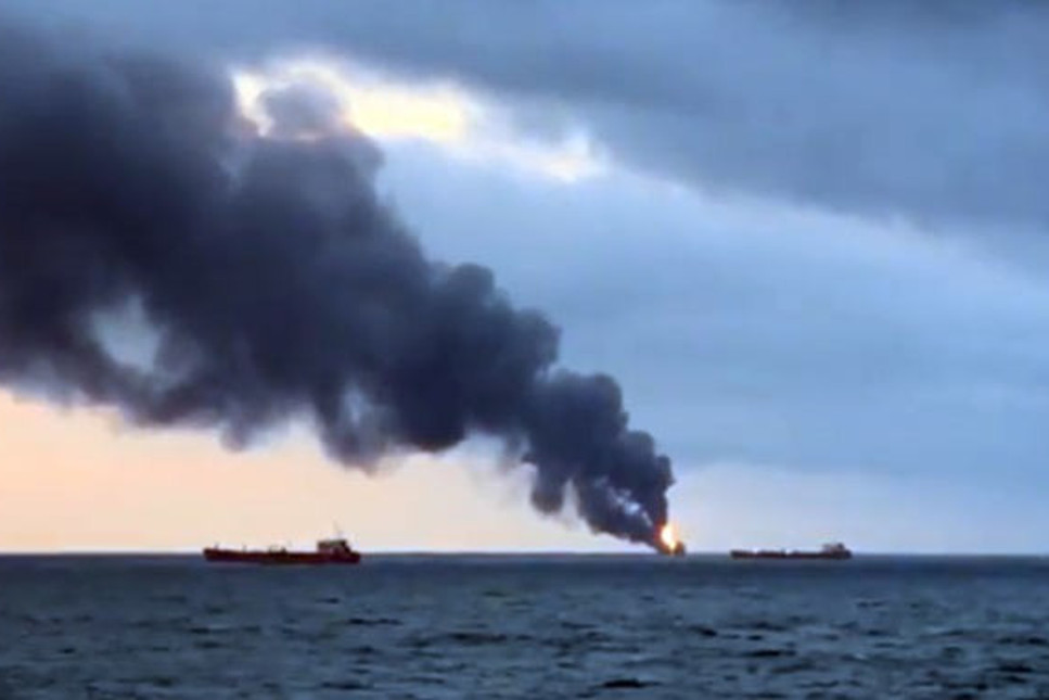 Kerç Boğazı’nda iki gemi alev aldı: 11 kişi yaşamını yitirdi