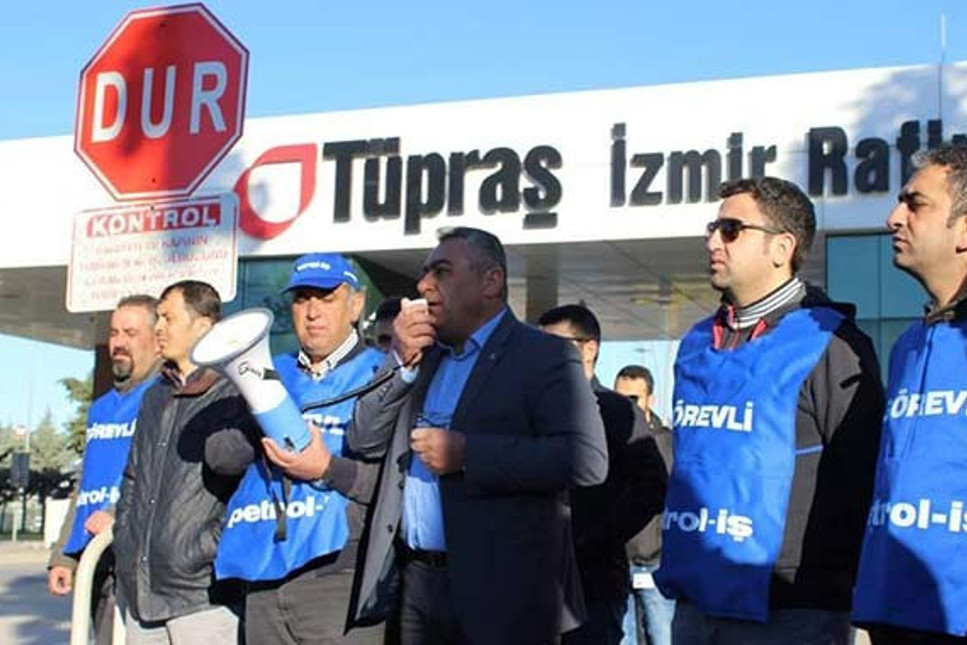 Tüpraş'ta eylemler sürüyor: Sonuç alınmazsa işçiler kara dolumu tamamen durduracak