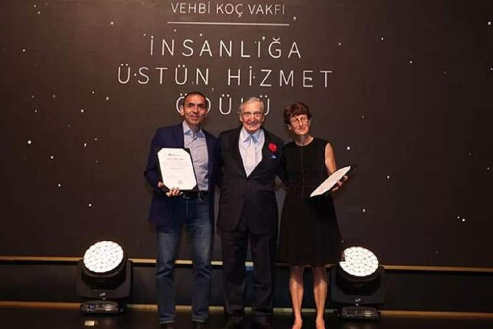 Koç'tan Prof.Dr. Özlem Türeci ve Prof. Dr. Uğur Şahin'e 'İnsanlığa Üstün Hizmet' ödülü