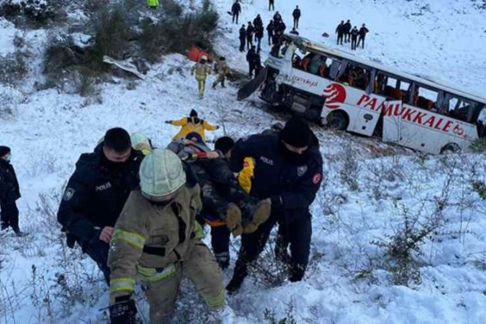 Kuzey Marmara Otoyolu'nda otobüs kazası: 2 ölü çok sayıda yaralı