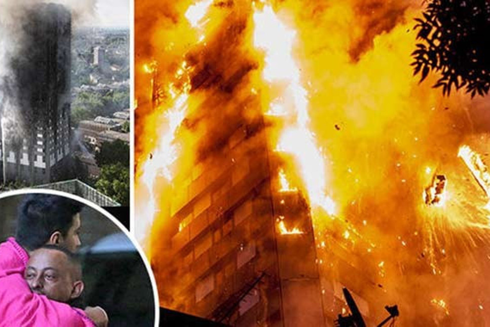 Londra'da 27 katlı binadaki yangında korkunç tablo: Bebekleri camdan attılar