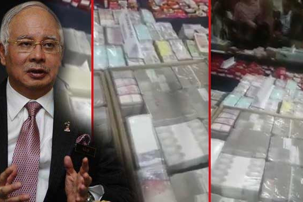 Malezya eski başbakanın evinden kutular dolusu dolar, elmas ve pırlanta çıktı