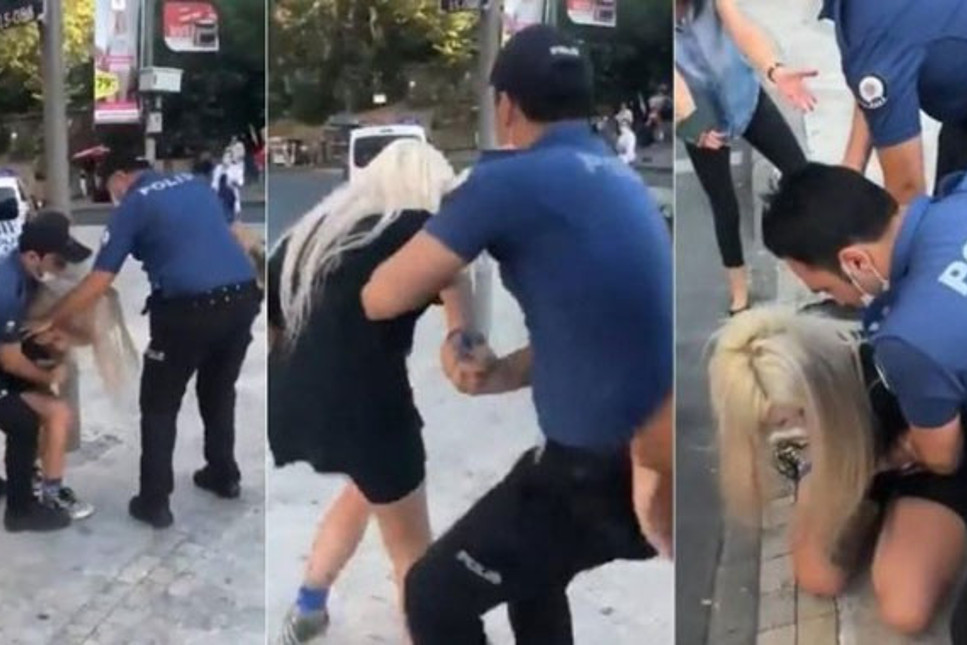 Maske takmayan kadını karga tulumba gözaltına alan polisler görevden uzaklaştırıldı