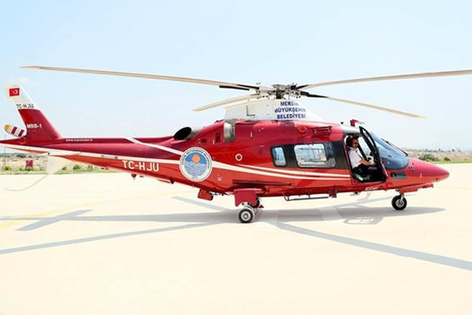 Mersin Belediyesi'nden satılık helikopter