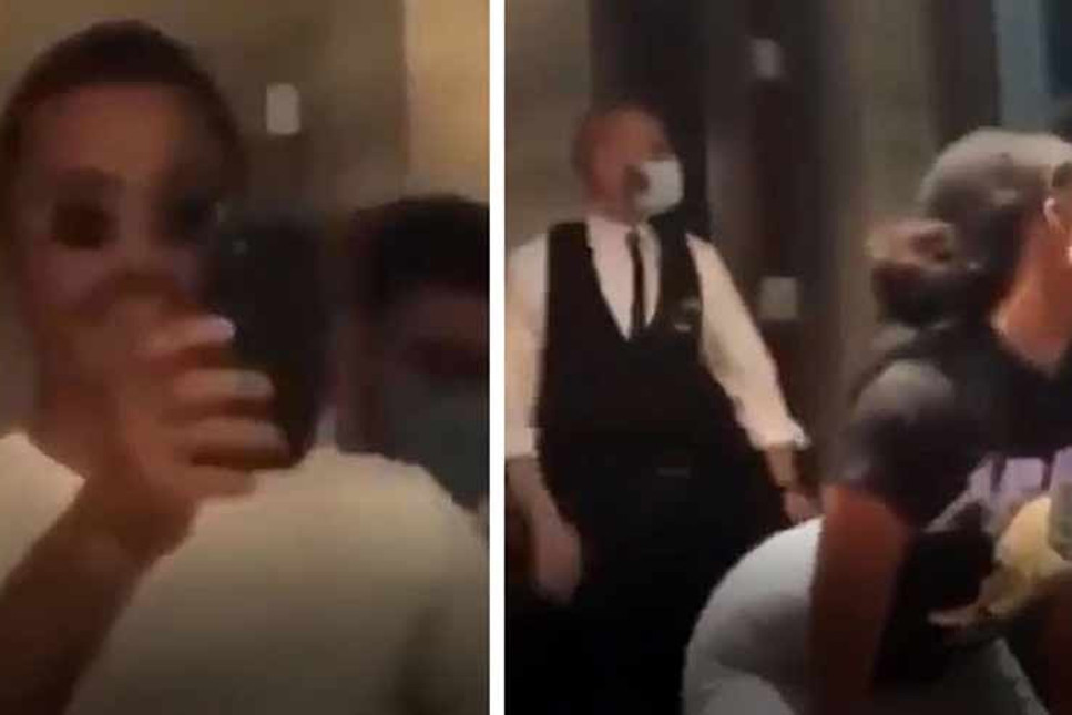 Nusret dans eden kadının videosunu çekerken sevgilisine yakalandı! Ortalığı birbirine kattı