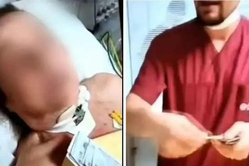 Özel hastanede skandal! Yaşlı kadına para saçıp video çektiler