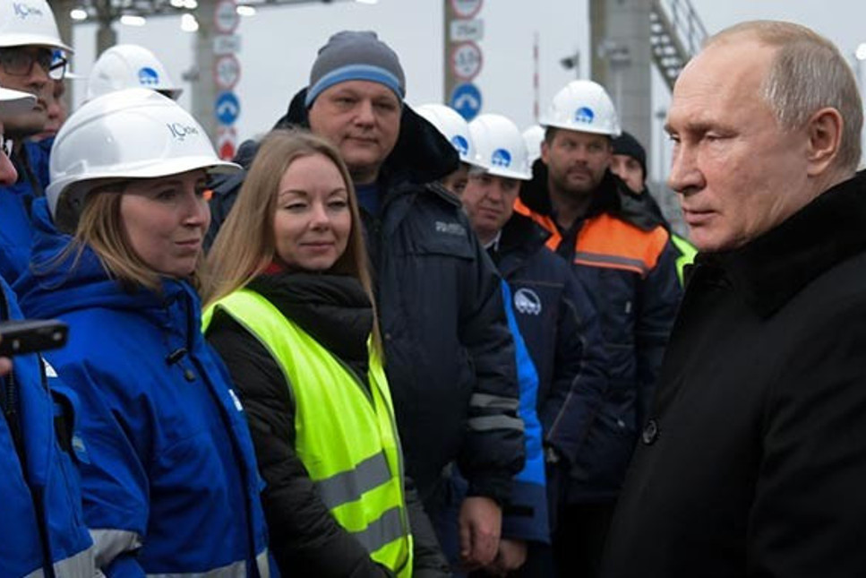 Putin, Türk firmasının yer aldığı dev projeyi açtı