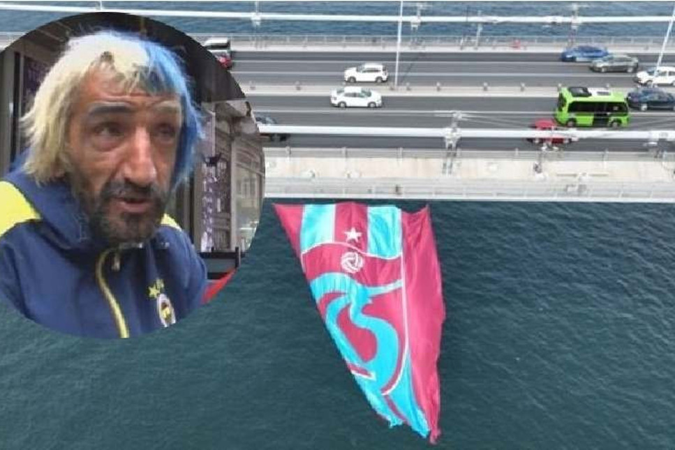 Rambo Okan gözaltına alındı! Köprüdeki Trabzonspor bayrağını ben kestim