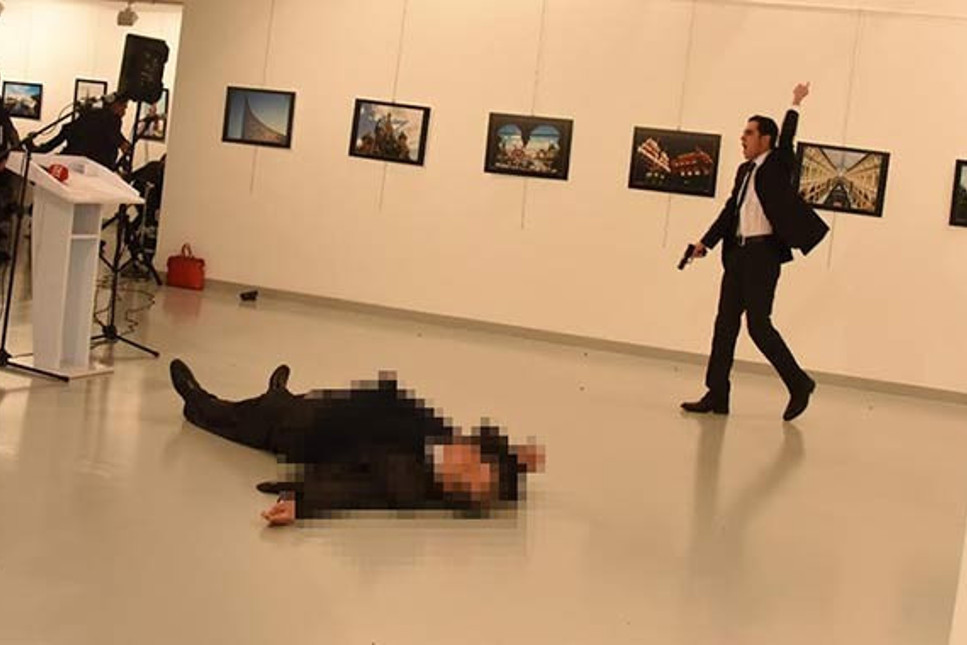 Rus Büyükelçi’nin vurulma anı ortaya çıktı