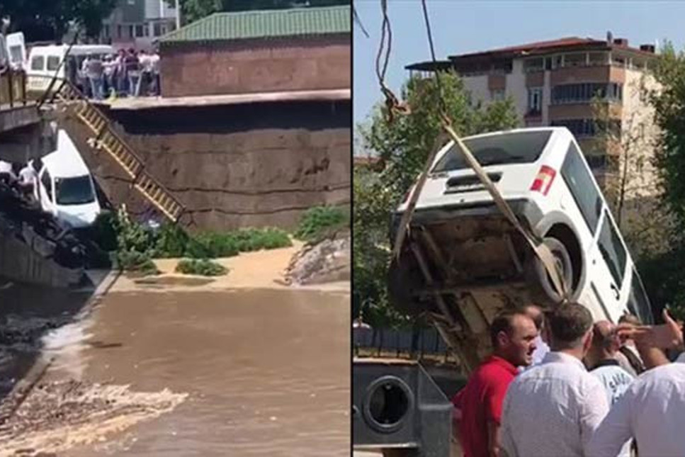 Samsun'da köprü çöktü, başkan vatandaşı suçladı