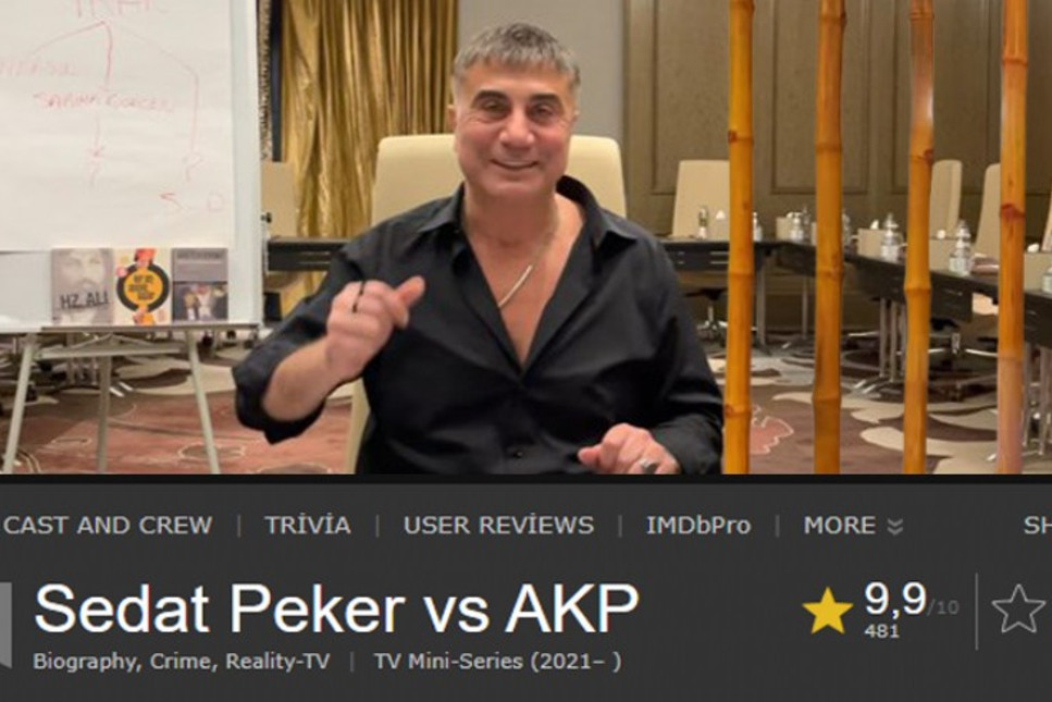Sedat Peker'in videoları film sitesi IMDb'de ilk sıraya yükseldi