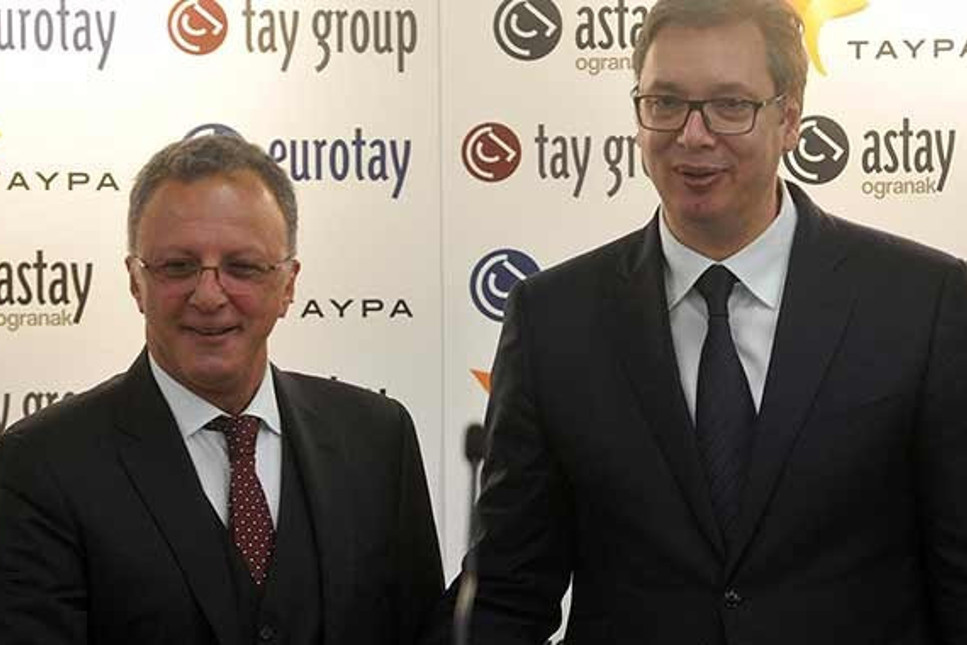 Sırbistan Cumhurbaşkanı Vuçiç'den Türk şirketi Eurotay'a özel ziyaret