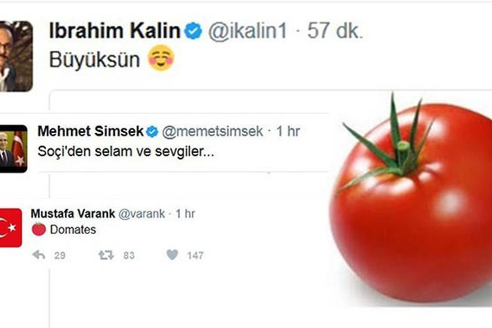 Siyasilerden dikkat çeken 'Türk domatesi' paylaşımı