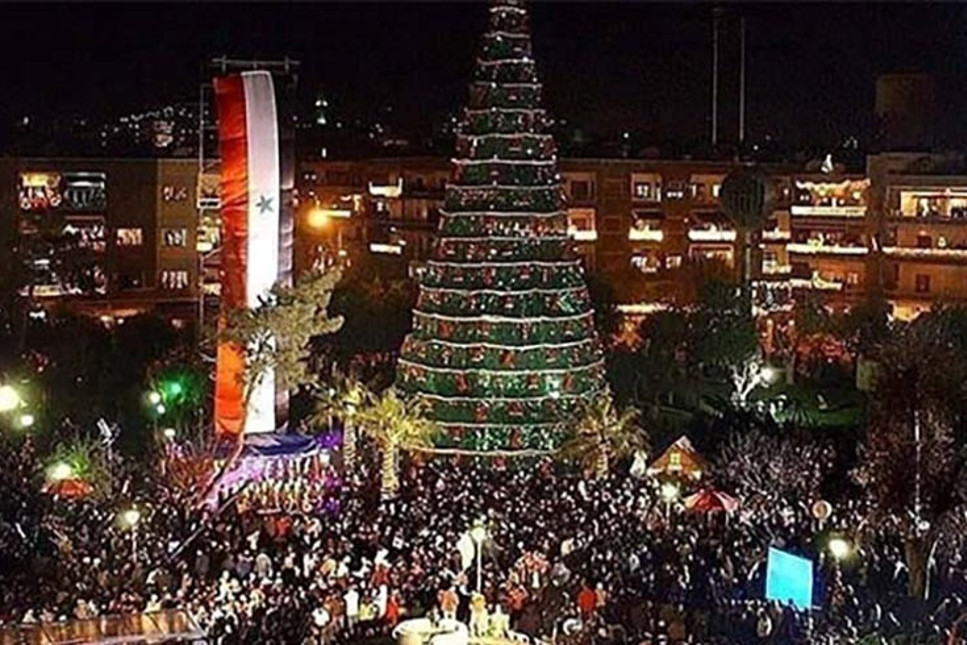 Suriye'de Noel kutlaması! Sabaha kadar eğlendiler