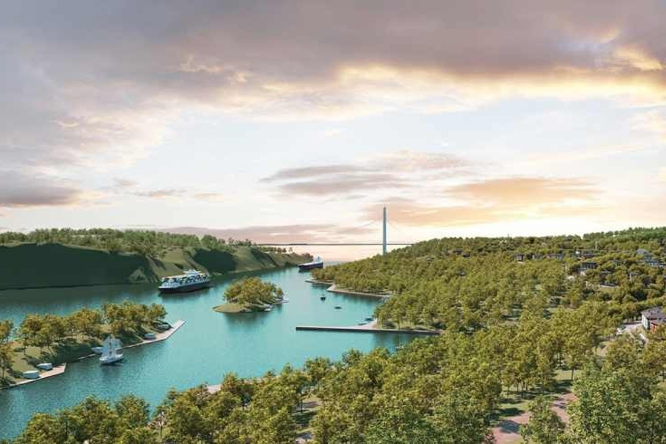 Bakanlıkta Kanal İstanbul manzaralı Dursunköy hareketliliği