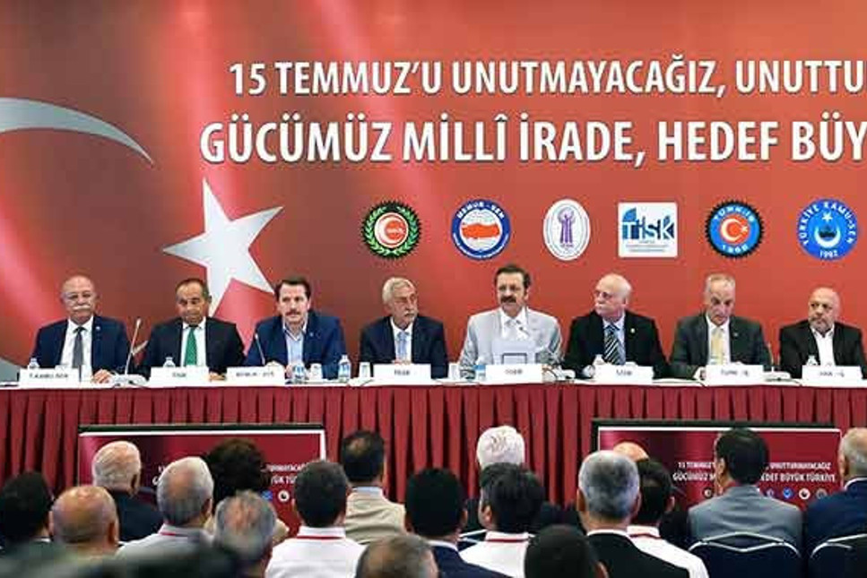 TOBB Başkanı Hisarcıklıoğlu: 15 Temmuz'u asla unutmayacağız, unutturmayacağız
