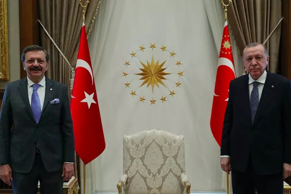 TOBB Başkanı Hisarcıklıoğlu, Cumhurbaşkanı Erdoğan'a iş dünyasının taleplerini iletti