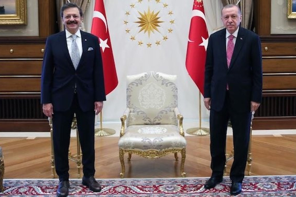 TOBB Başkanı Hisarcıklıoğlu, Cumhurbaşkanı Erdoğan'la görüştü
