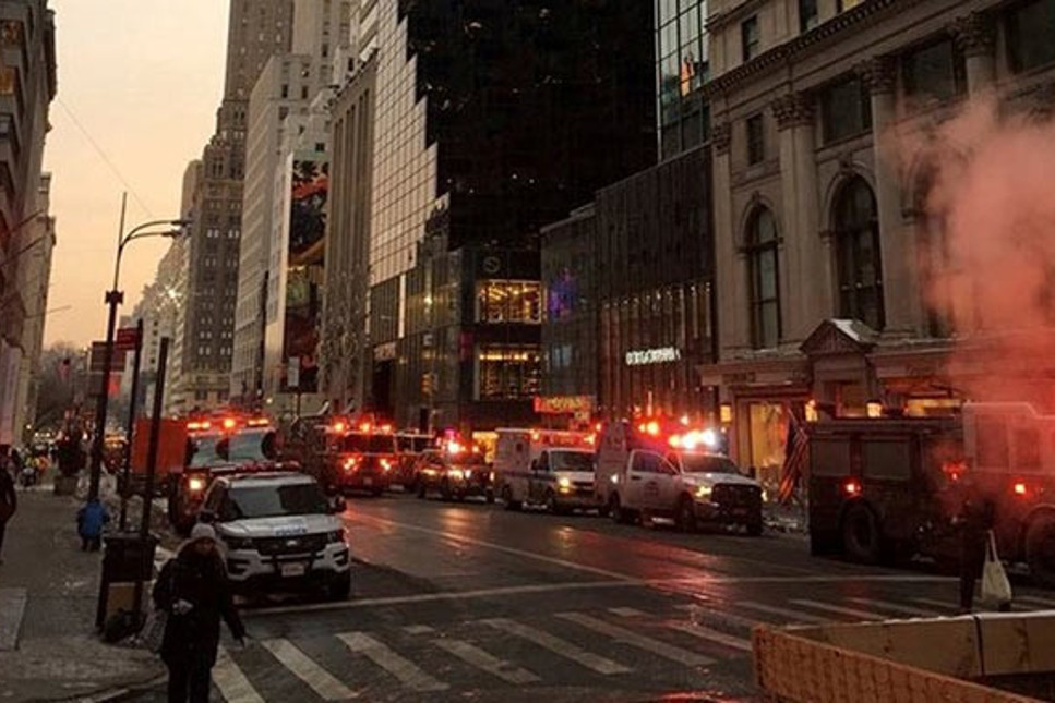 Trump'a şok! New York'taki Trump Tower binasında yangın çıktı