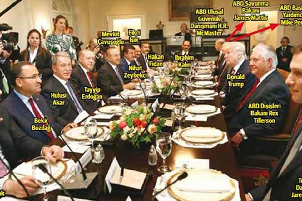 Trump'la öğle yemeği, oturma düzeni ve 7 vahim durum
